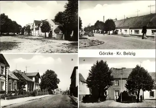 Ak Görzke Belzig in Brandenburg, Breite Straße, Chausseestraße, Rat der Gemeinde