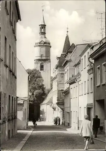 Ak Pulsnitz Sachsen, Kurze Gasse, Kirche