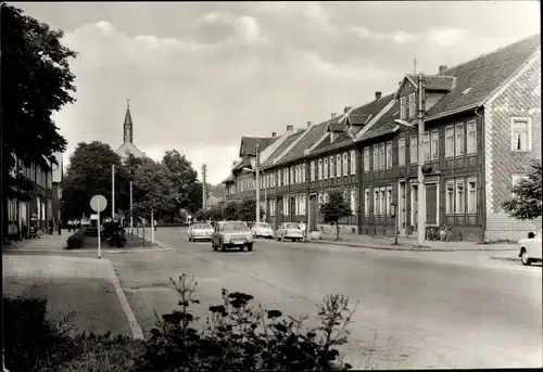 Ak Hasselfelde Oberharz am Brocken, Breite Straße