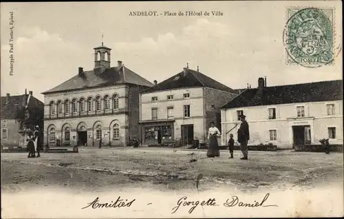 Ak Andelot Haute-Marne, Place de l'Hotel de Ville
