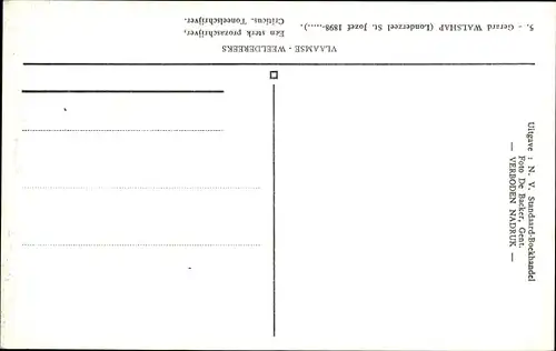 Ak Gerard Walschap, Belgischer Dichter