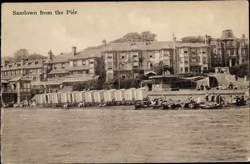 Ak Sandown Isle of Wight England, General View from the Pier
