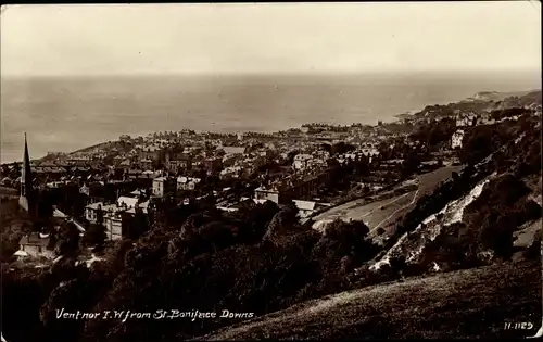 Ak Ventnor Isle of Wight England, General View from St Boniface Downs