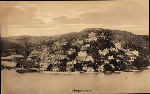 Ak Kingswear Devon England, Panorama