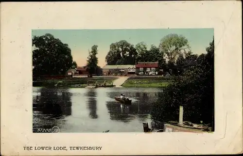 Ak Tewkesbury Gloucestershire England, The Lower Lode