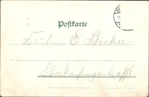 Litho Frankfurt am Main, Gutenbergdenkmal, Goetheplatz