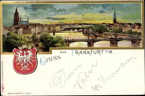 Wappen Litho Frankfurt am Main, Totalansicht der Ortschaft