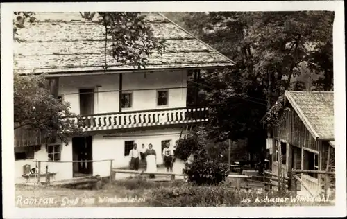 Ak Ramsau im Berchtesgadener Land Oberbayern, Aschauer Wimbachklamm