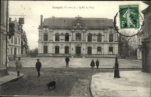 Ak Longué Maine et Loire, Hotel de Ville