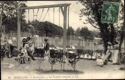 Ak Houlgate Calvados, Au Sporting, Les Enfants s'amusent