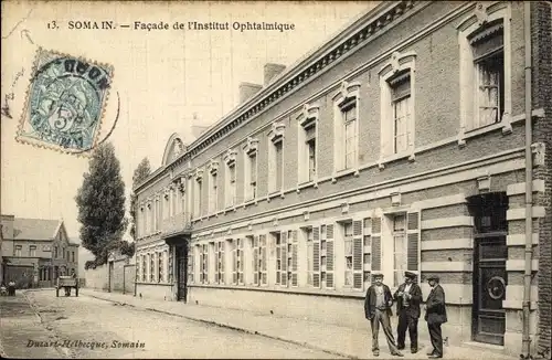 Ak Somain Nord, Facade de l'Institut Ophtalmique