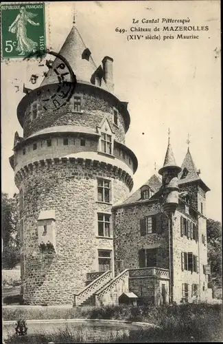 Ak Mauriac Cantal, Chateau de Mazerolles