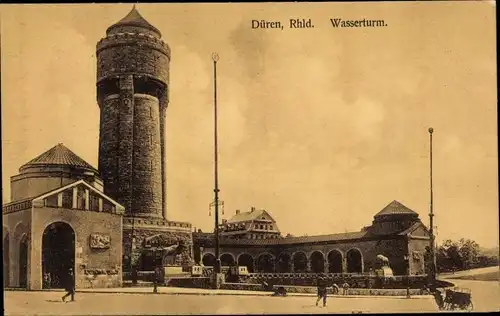 Ak Düren im Rheinland, Wasserturm