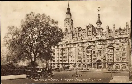 Ak London City England, Imperial Hotel, Russell Square