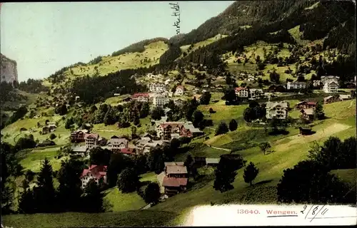 Ak Wengen Kanton Bern, Panorama