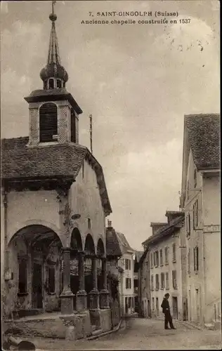 Ak Saint Gingolph Kanton Wallis Schweiz, Ancienne chapelle