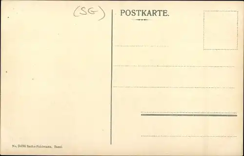 Ak Pfäfers Kanton Sankt Gallen, Teilansicht mit Gebirge