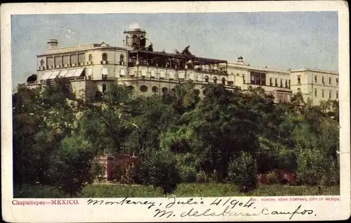 Ak Ciudad de Mexico Mexico City Mexiko Stadt, Chapultepec Castle