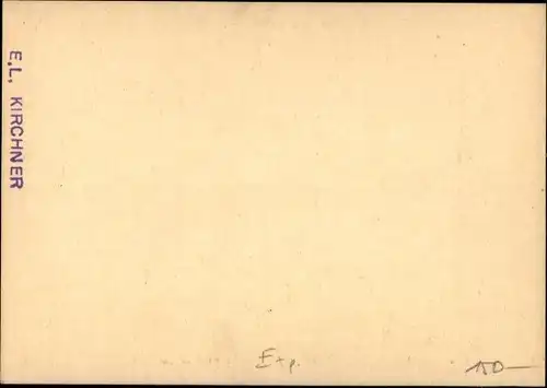 Künstler Ak Kirchner, Ernst Ludwig, Portrait, Expressionismus