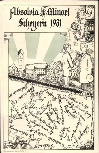 Studentika Ak Scheyern in Oberbayern, Absolvia Minor 1931