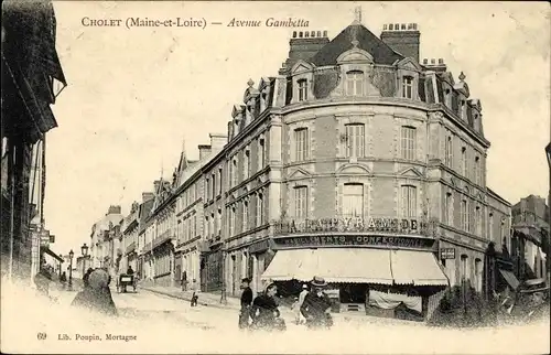 Ak Cholet Maine et Loire, Avenue Gambetta