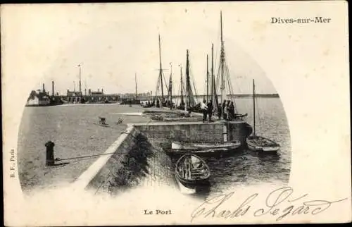 Ak Dives sur Mer Calvados, Le Port