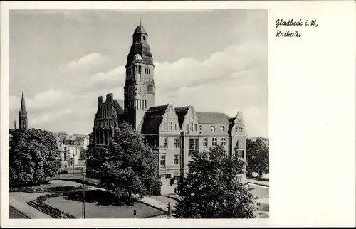 Ak Gladbeck im Ruhrgebiet, Rathaus