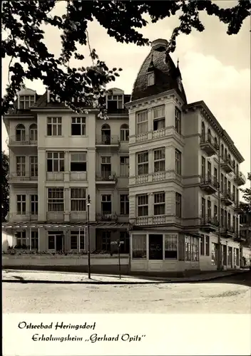 Ak Ostseebad Heringsdorf auf Usedom, Erholungsheim Gerhard Opitz