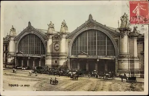 Ak Tours Indre et Loire, La Gare