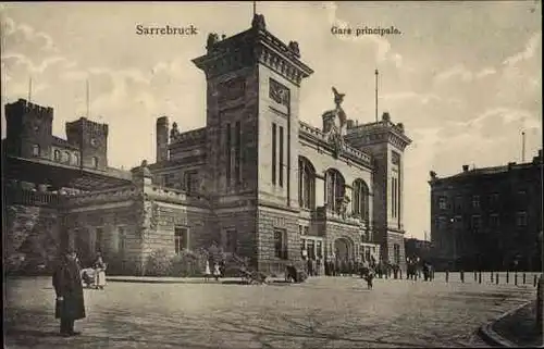 Ak Saarbrücken im Saarland, Hauptbahnhof