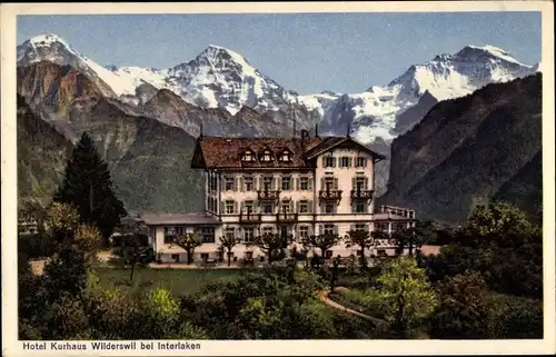 Ak Wilderswyl Wilderswil Kanton Bern Schweiz, Hotel Kurhaus
