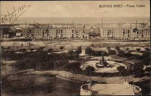 Ak Buenos Aires Argentinien, Plaza Colon