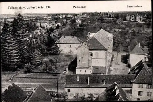 Ak Lutterbach Elsass Haut Rhin, Pensionat, Sanatorium