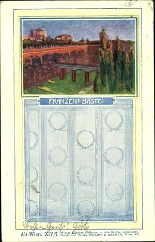 Künstler Ak Wien 1. Innere Stadt Österreich, Franzen Bastei