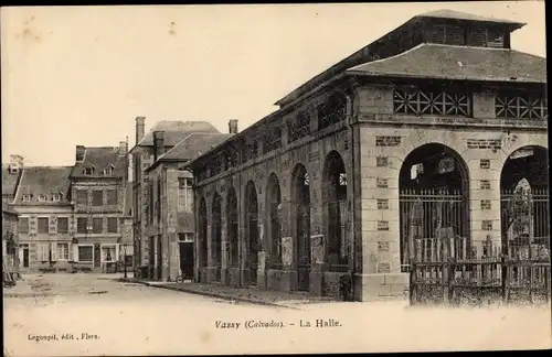 Ak Vassy Calvados, La Halle