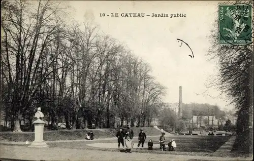 Ak Le Cateau Cambrésis Nord, Jardin public