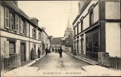 Ak Francheville Orne, Rue de Breteuil