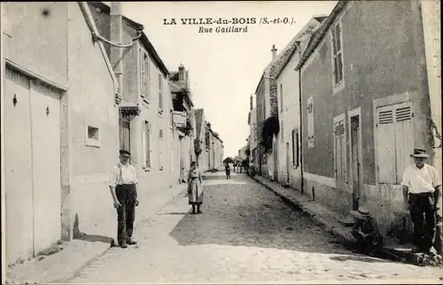 Ak La Ville du Bois Essonne, Rue Gaillard