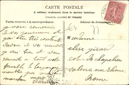 Ak Montigny Lencoup Seine et Marne, Vue prise de la Porte Saint Jean