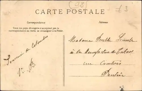 Ak Colombes Hauts de Seine, La Rue de Paris