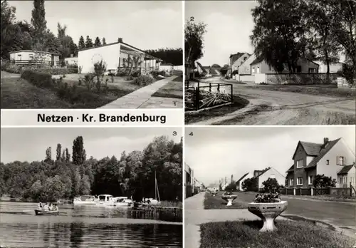 Ak Netzen Brandenburg an der Havel, Bungalowsiedlung, Mühlenstraße, Netzener See, Lehniner Straße