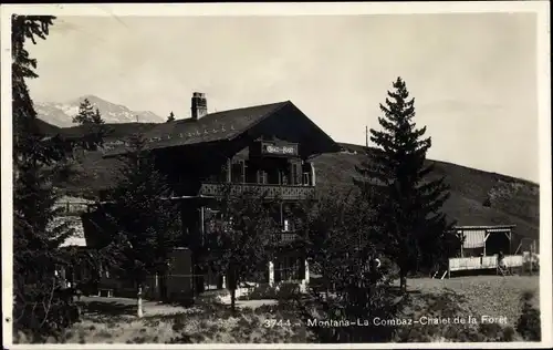 Foto Ak Montana Kanton Wallis, La Combaz, Chalet de la Fôret
