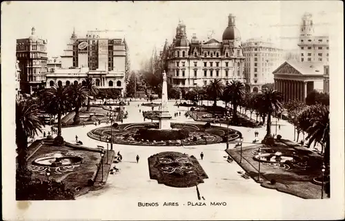 Ak Buenos Aires Argentinien, Plaza Mayo