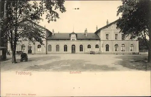 Ak Frohburg in Sachsen, Bahnhof