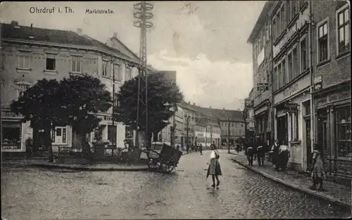 Ak Ohrdruf in Thüringen, Marktstraße