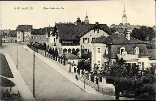 Ak Bad Lausick in Sachsen, Eisenbahnstraße