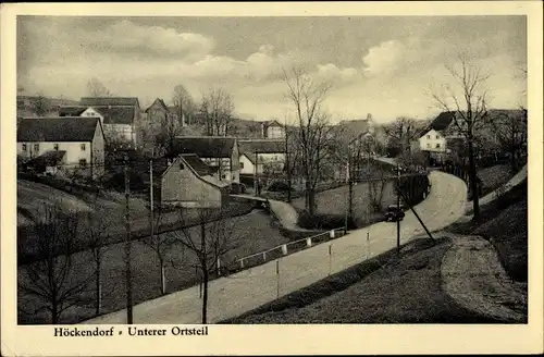 Ak Höckendorf Klingenberg im Osterzgebirge, Unterer Ortsteil