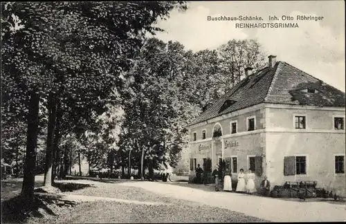 Ak Reinhardtsgrimma Glashütte im Osterzgebirge, Buschhaus Schänke