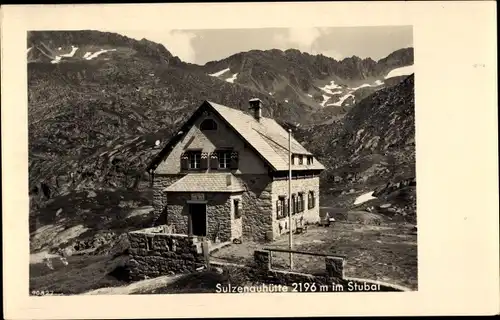 Ak Neustift im Stubaital in Tirol, Sulzenauhütte, Gebirge