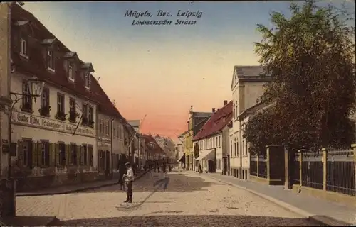 Ak Mügeln Bezirk Leipzig in Nordsachsen, Lommatzscher Straße, Firma Gustav Kühne